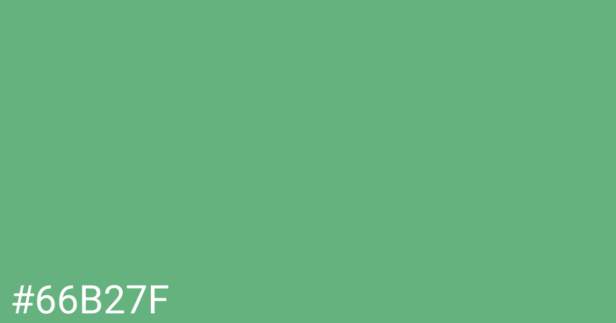 Hex color #66b27f graphic