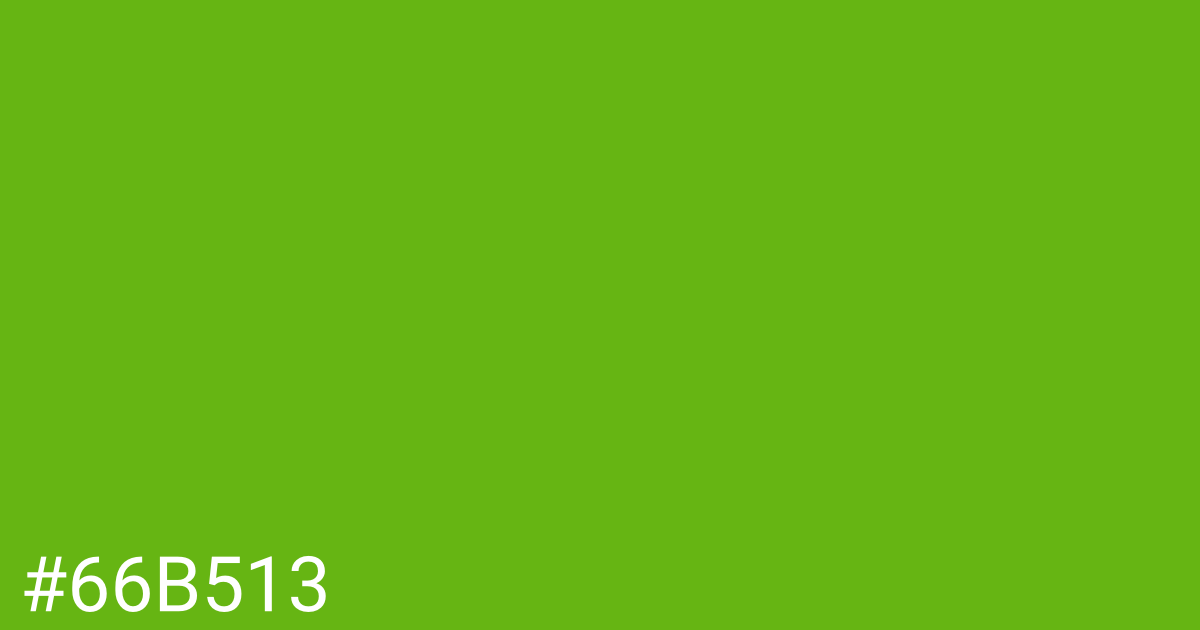Hex color #66b513 graphic