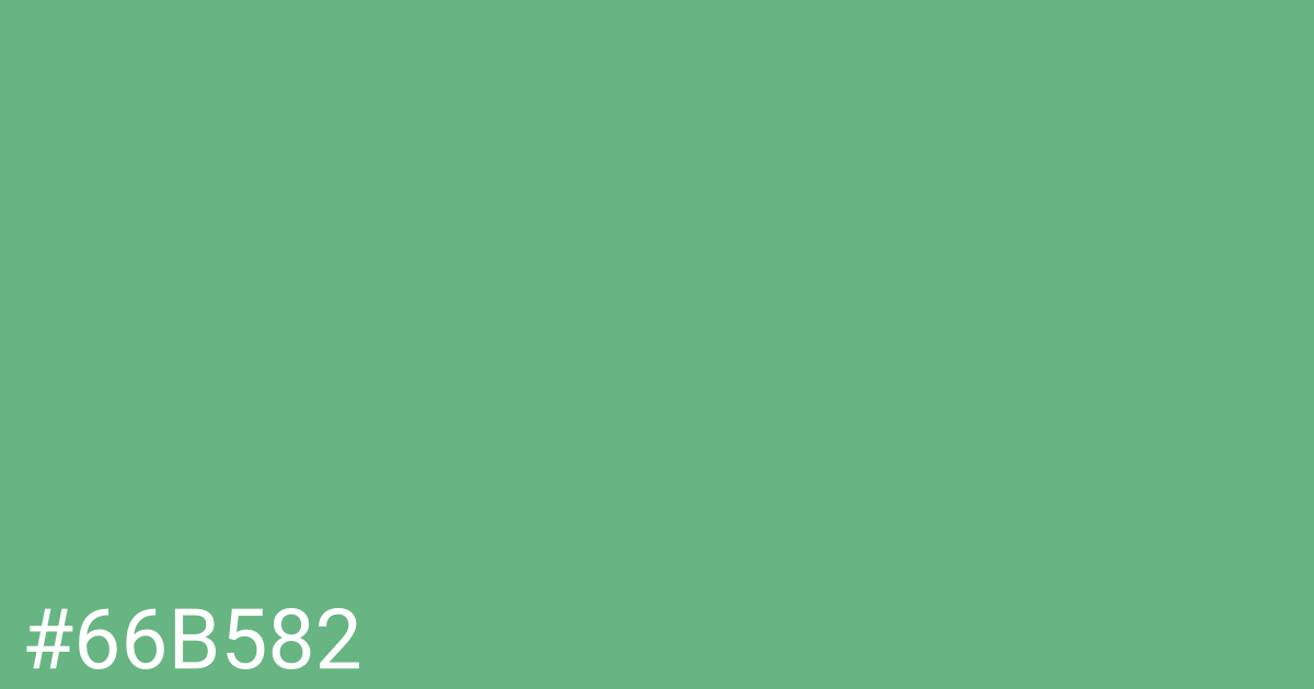 Hex color #66b582 graphic