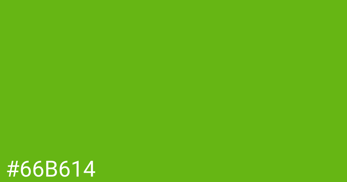 Hex color #66b614 graphic