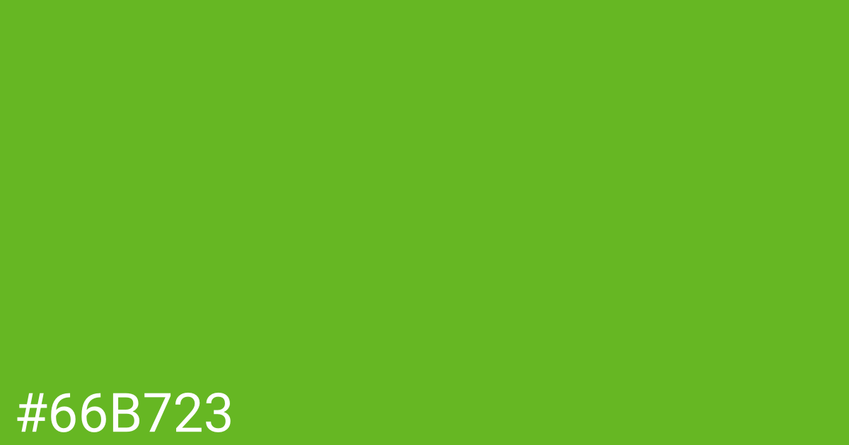 Hex color #66b723 graphic