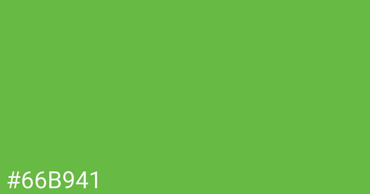Hex color #66b941 graphic