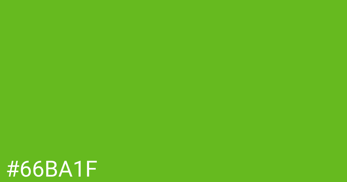 Hex color #66ba1f graphic