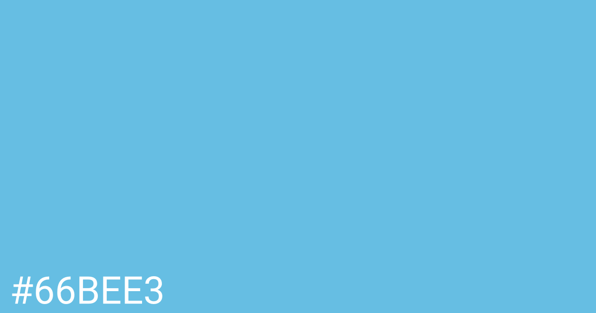 Hex color #66bee3 graphic