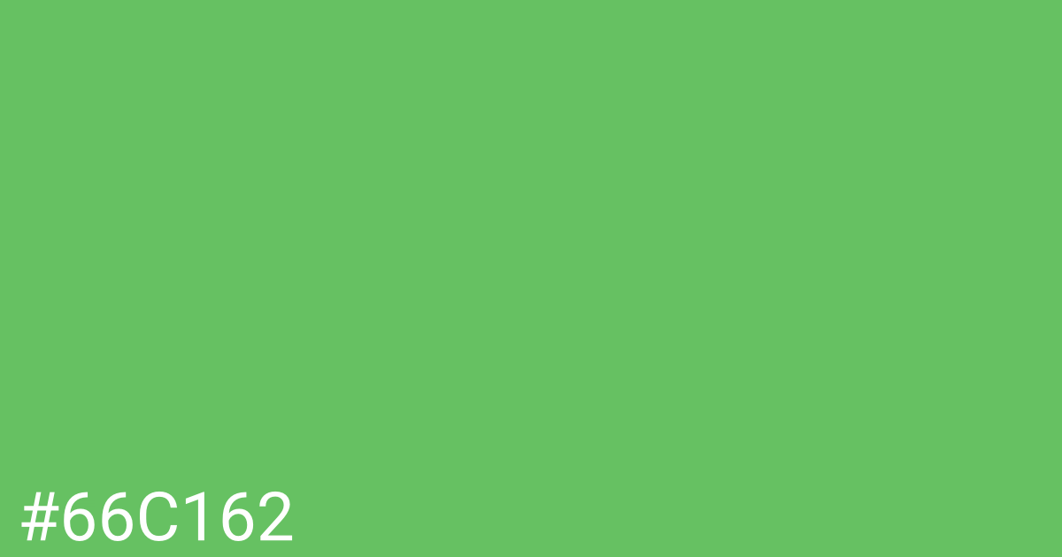 Hex color #66c162 graphic