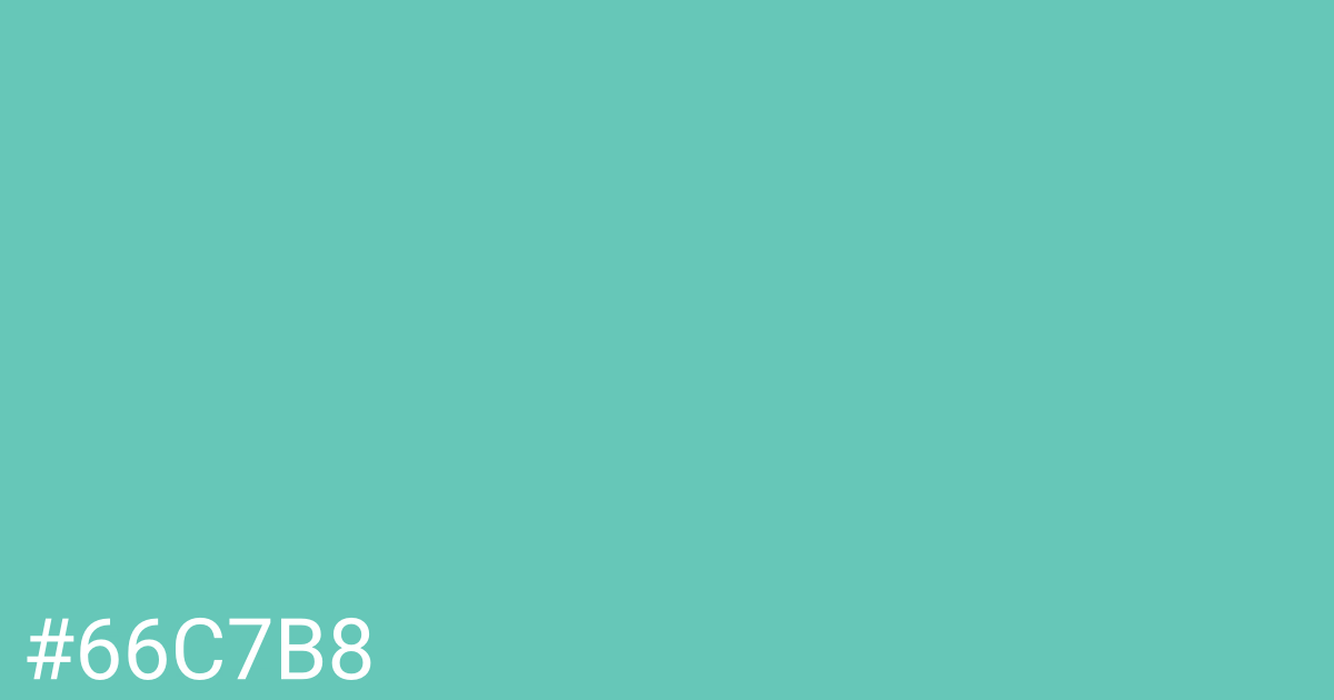 Hex color #66c7b8 graphic