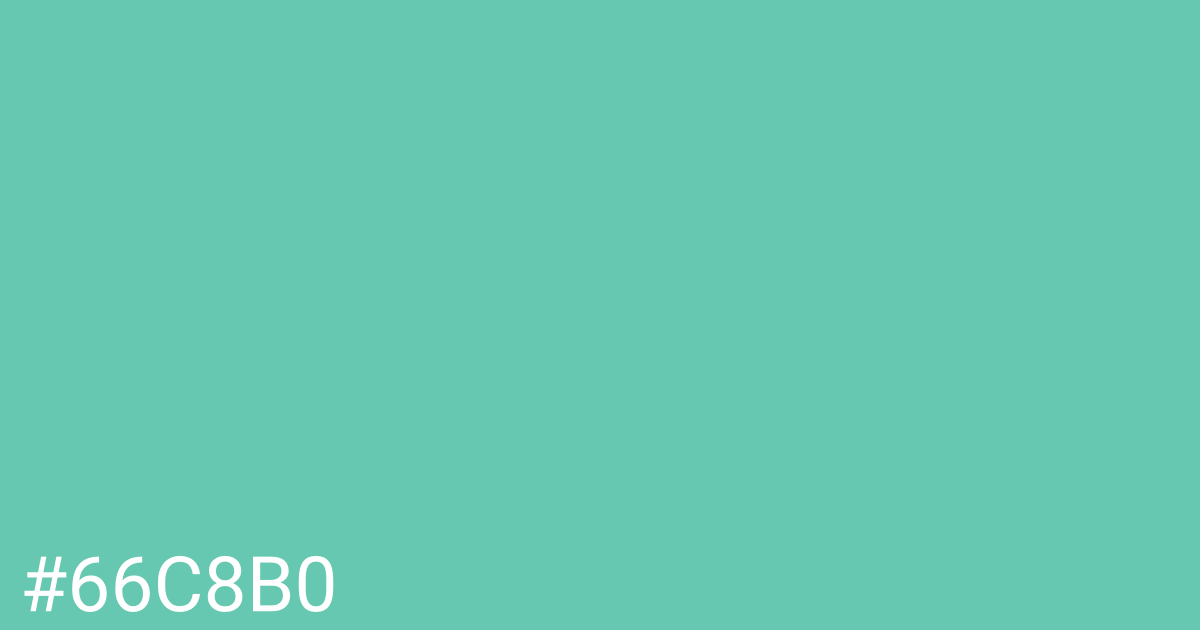 Hex color #66c8b0 graphic