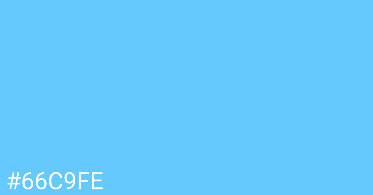 Hex color #66c9fe graphic