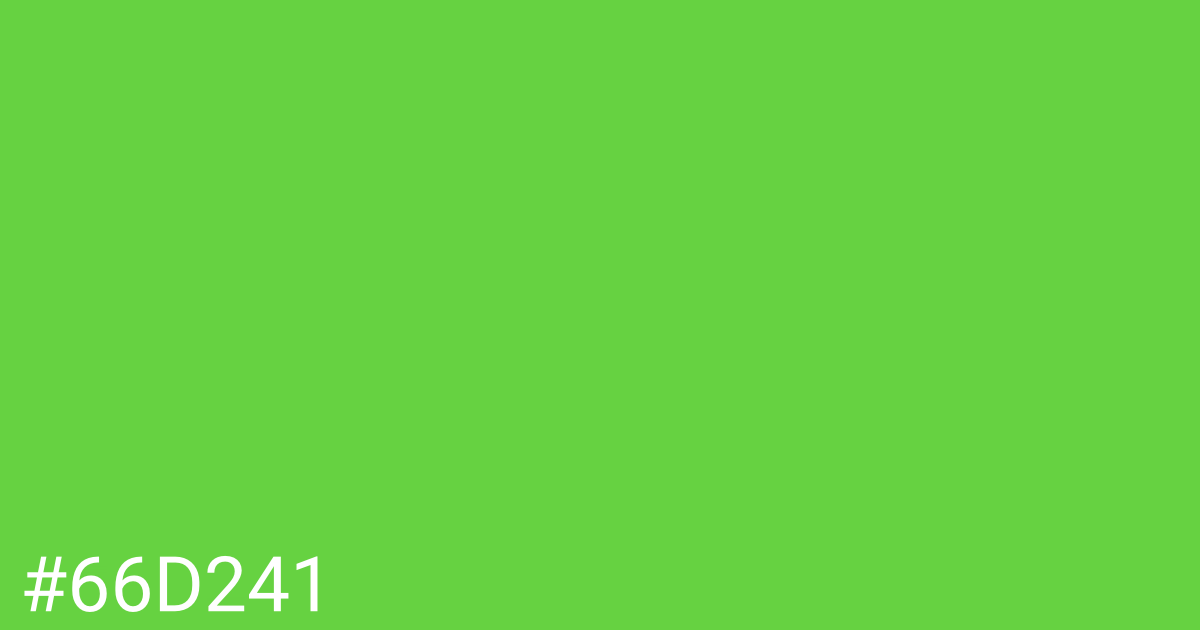 Hex color #66d241 graphic