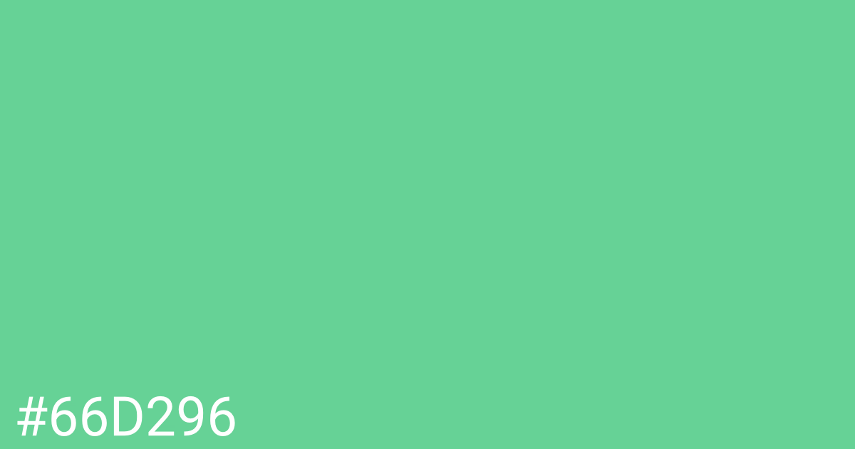 Hex color #66d296 graphic