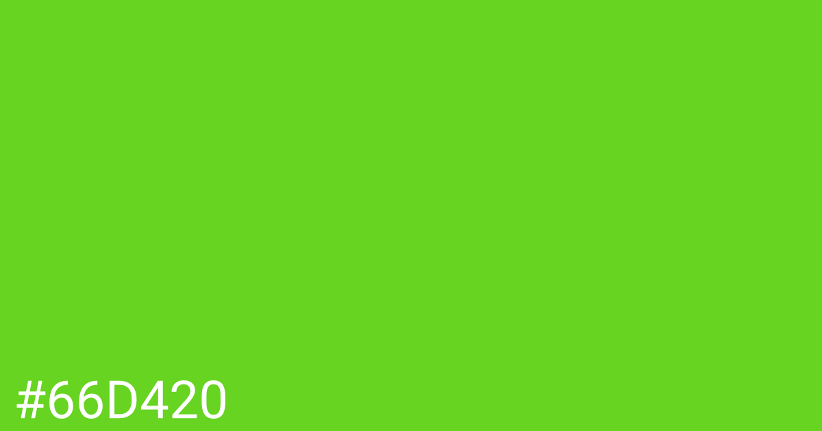 Hex color #66d420 graphic