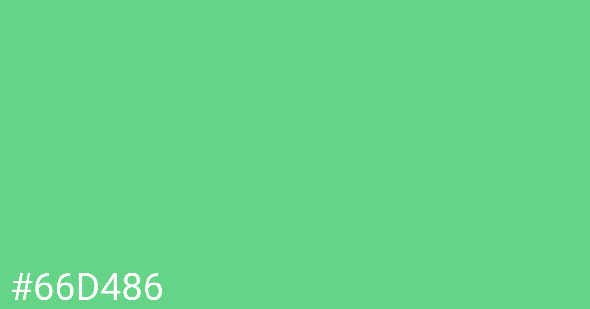 Hex color #66d486 graphic