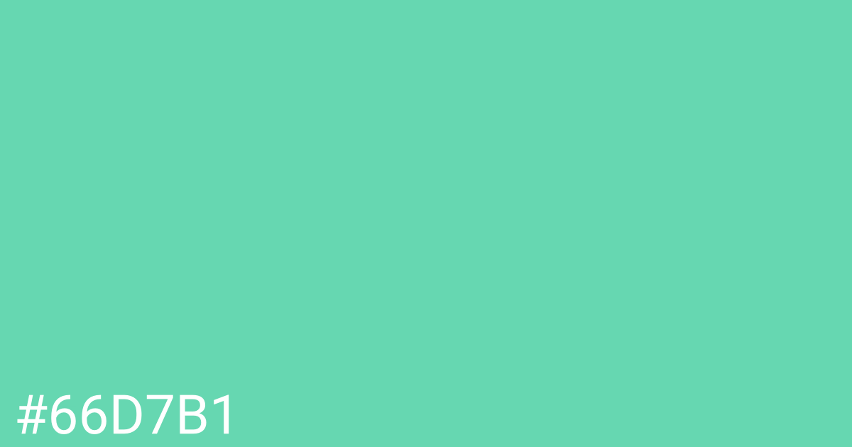 Hex color #66d7b1 graphic