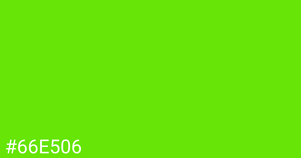 Hex color #66e506 graphic