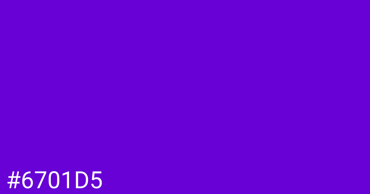 Hex color #6701d5 graphic