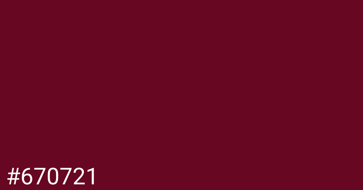 Hex color #670721 graphic