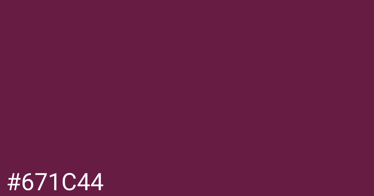 Hex color #671c44 graphic