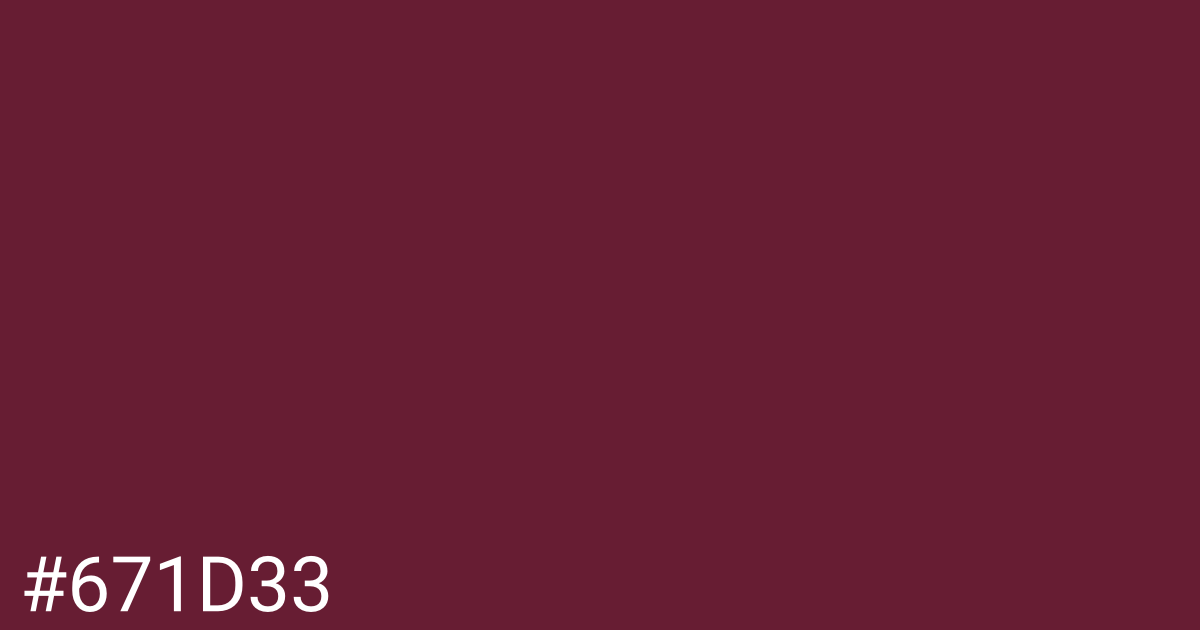 Hex color #671d33 graphic