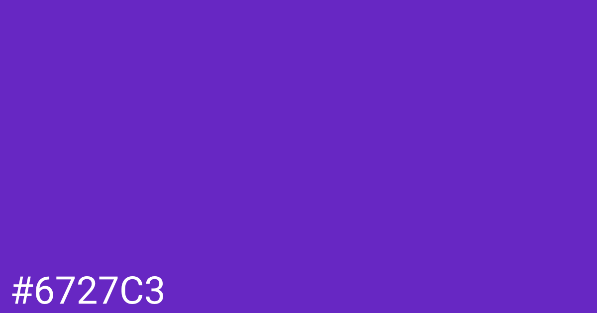 Hex color #6727c3 graphic