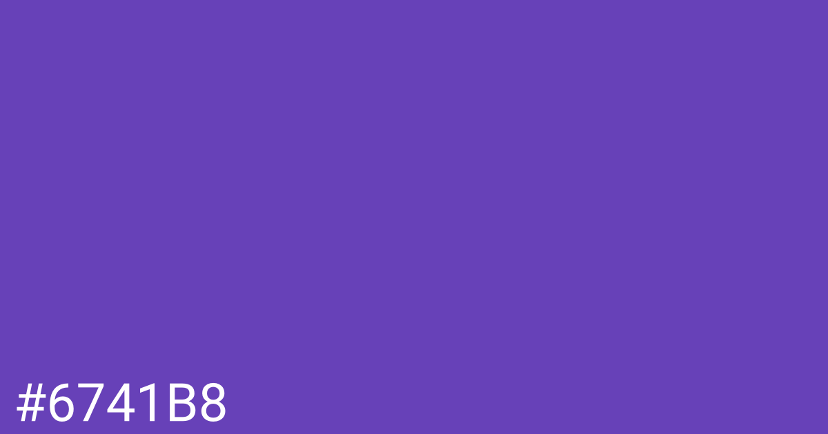 Hex color #6741b8 graphic