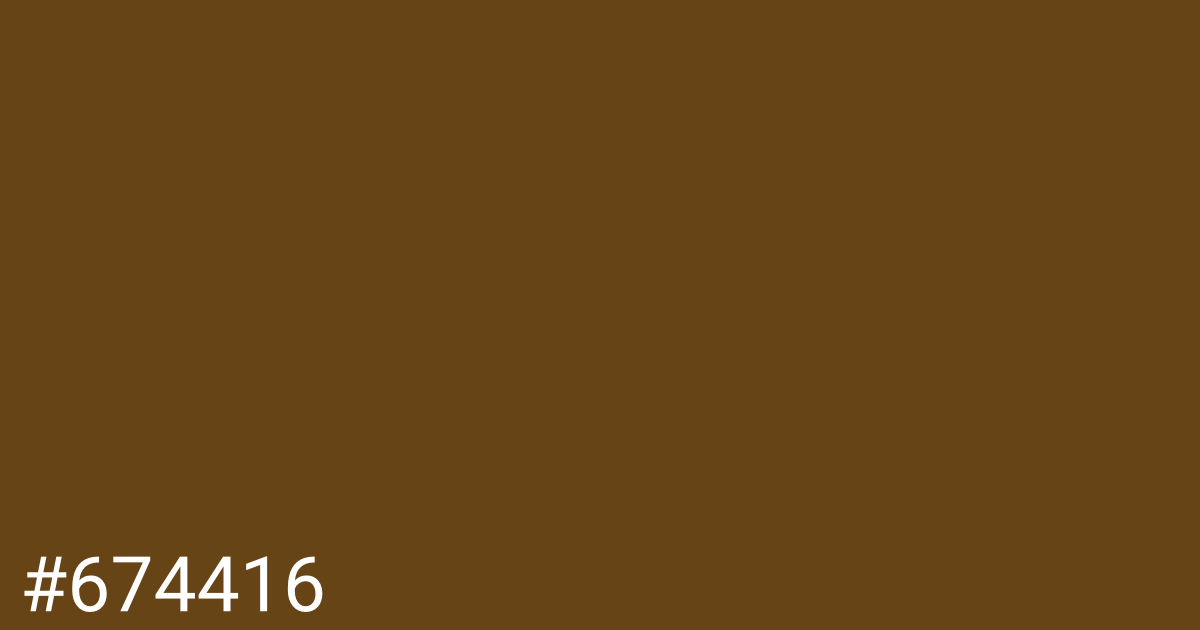 Hex color #674416 graphic