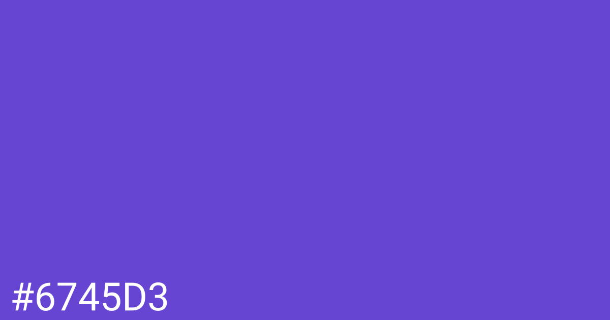 Hex color #6745d3 graphic