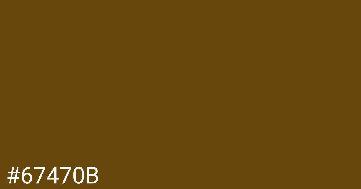 Hex color #67470b graphic