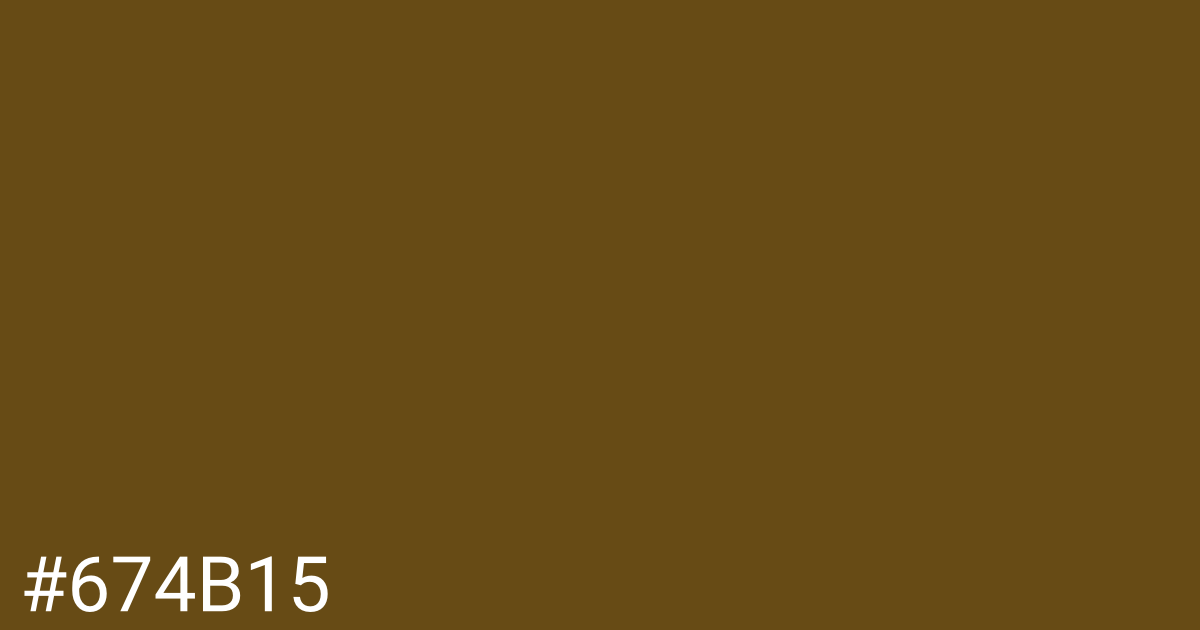 Hex color #674b15 graphic