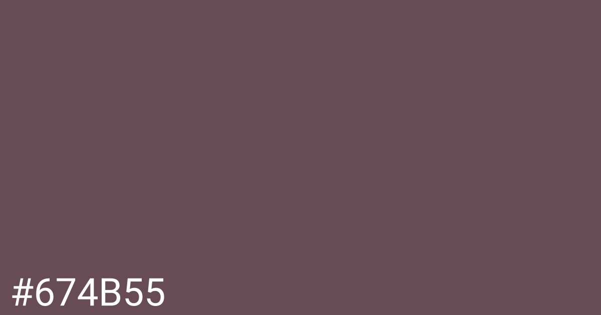 Hex color #674b55 graphic