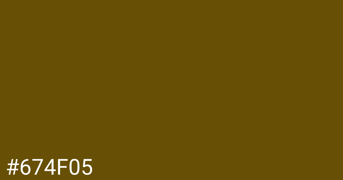 Hex color #674f05 graphic