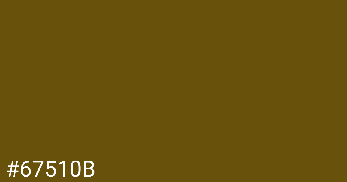 Hex color #67510b graphic