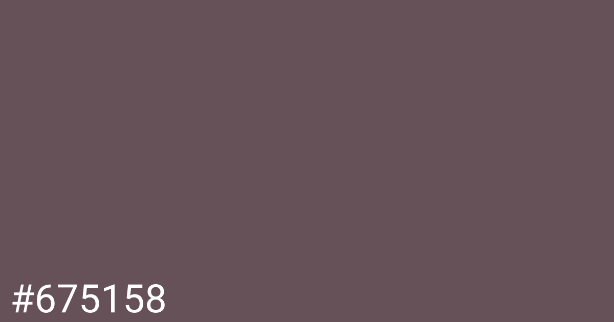 Hex color #675158 graphic