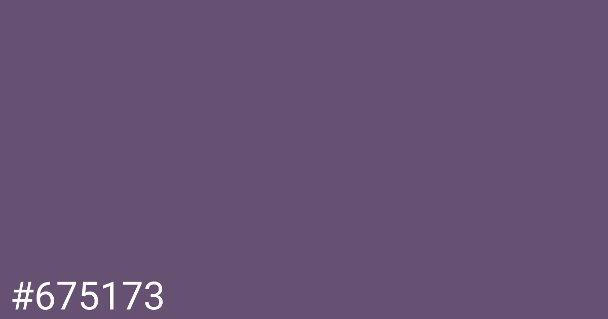 Hex color #675173 graphic