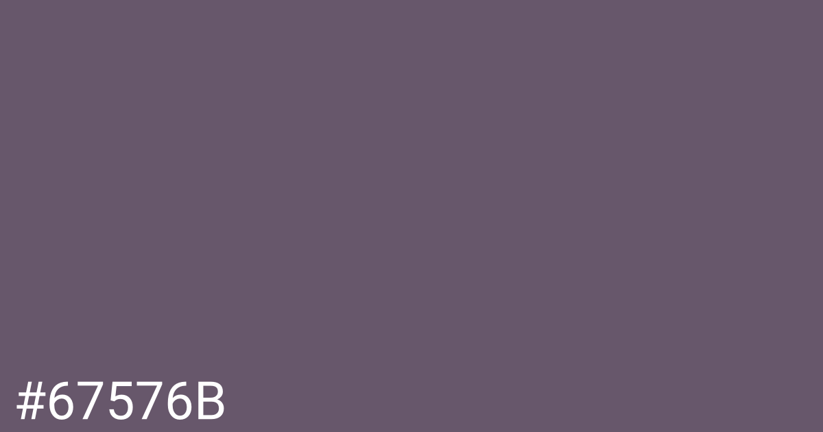 Hex color #67576b graphic