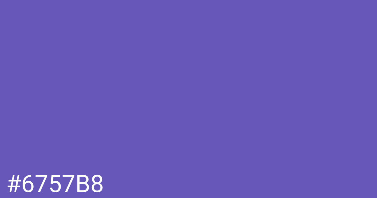 Hex color #6757b8 graphic