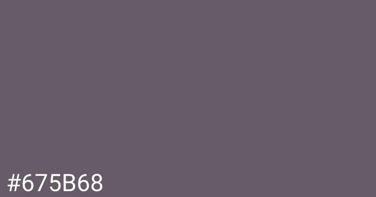 Hex color #675b68 graphic