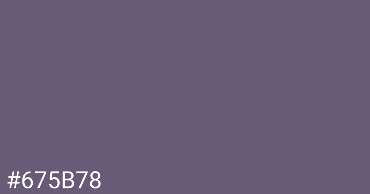 Hex color #675b78 graphic