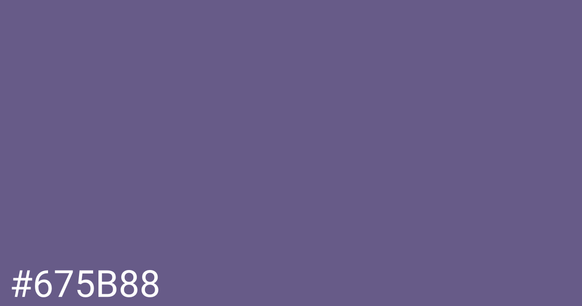 Hex color #675b88 graphic