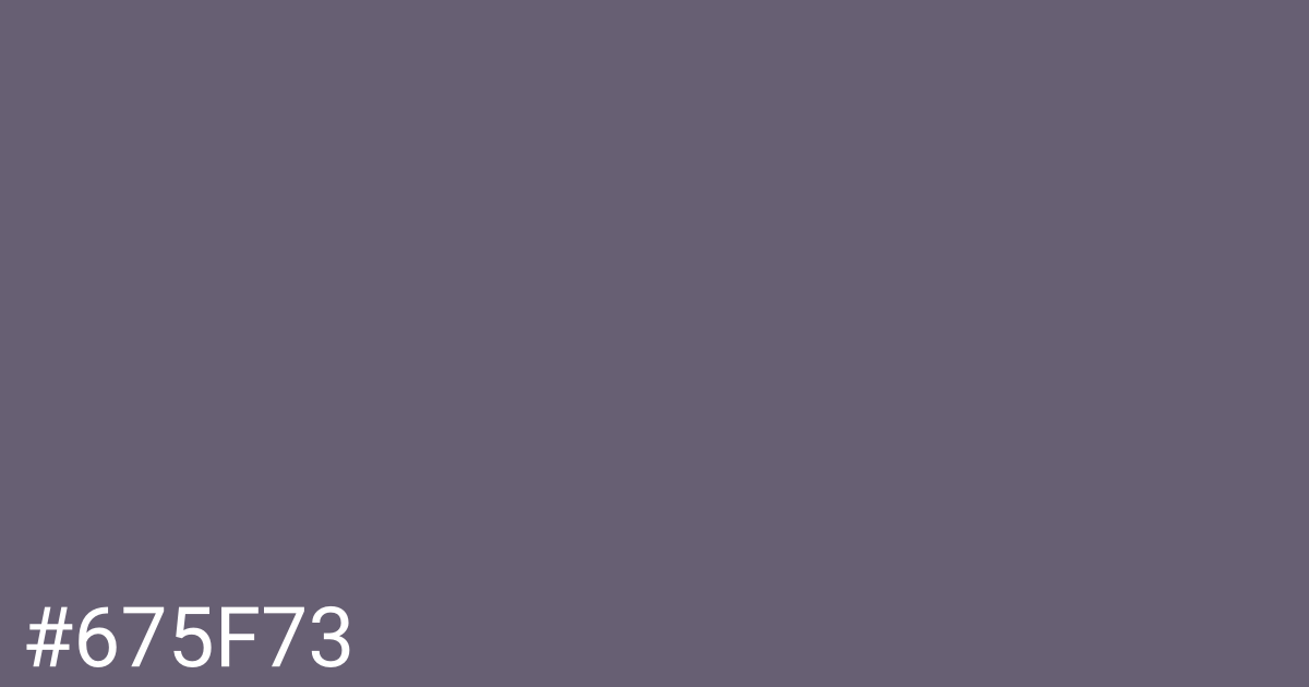 Hex color #675f73 graphic