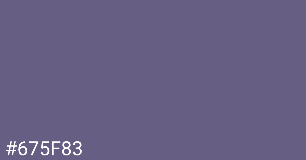 Hex color #675f83 graphic