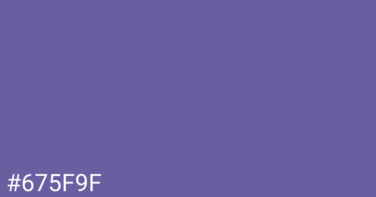 Hex color #675f9f graphic