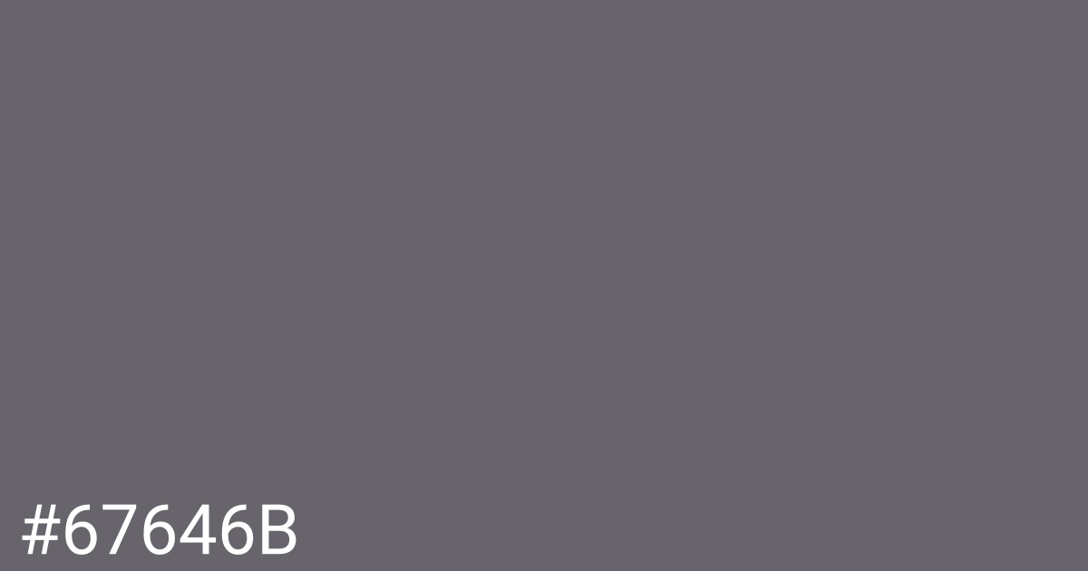 Hex color #67646b graphic