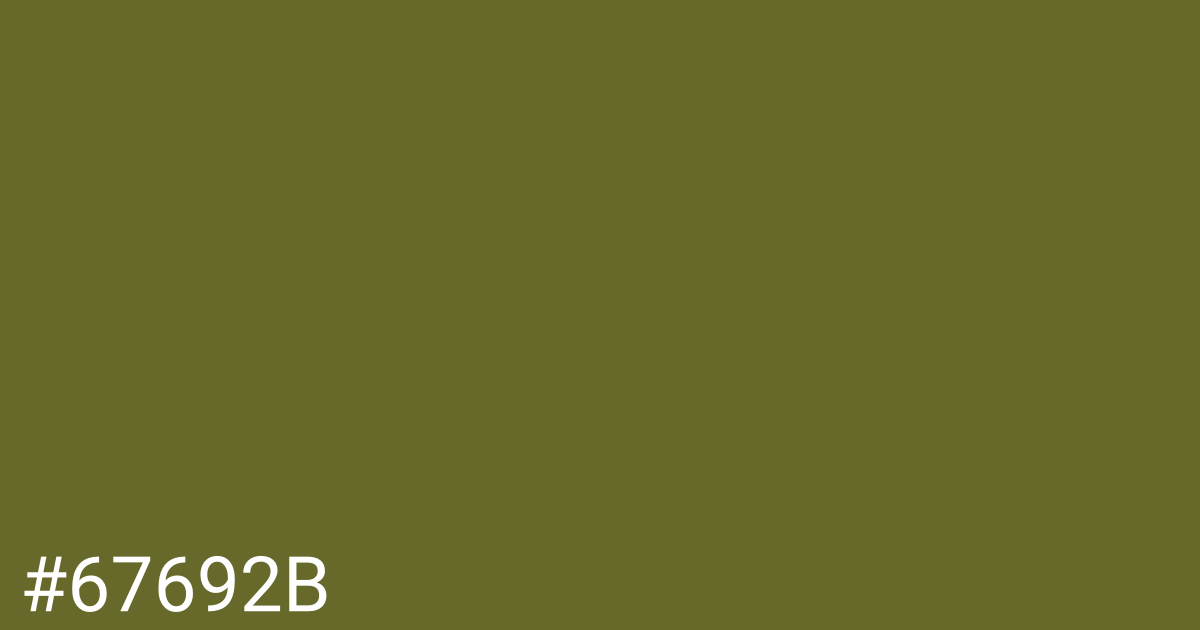 Hex color #67692b graphic