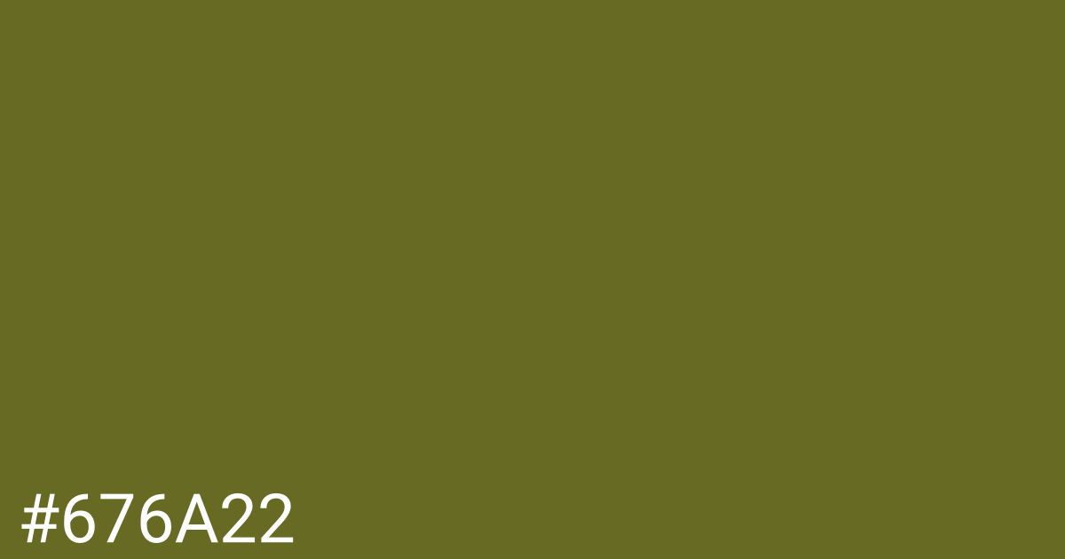 Hex color #676a22 graphic