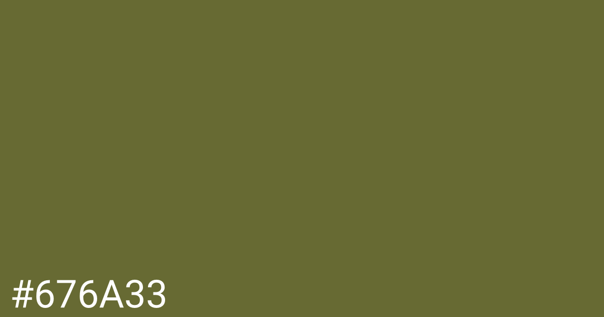 Hex color #676a33 graphic