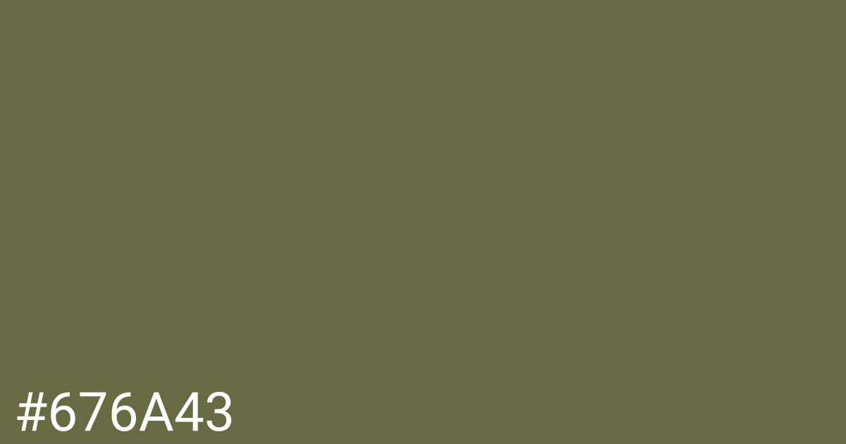 Hex color #676a43 graphic