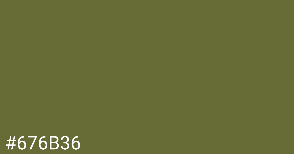 Hex color #676b36 graphic