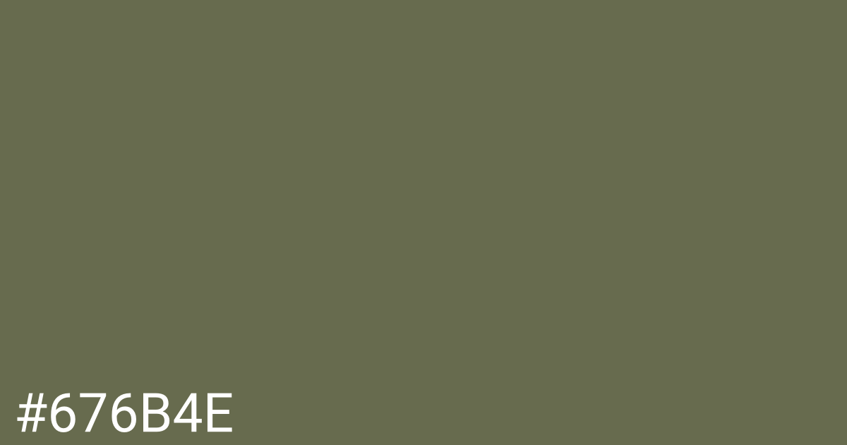 Hex color #676b4e graphic