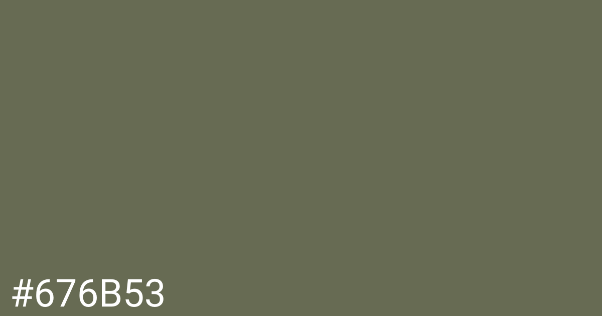 Hex color #676b53 graphic