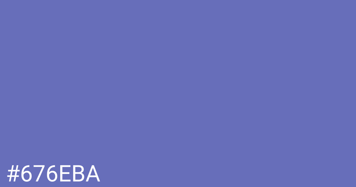 Hex color #676eba graphic